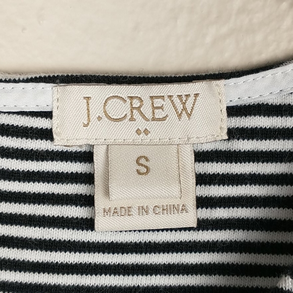[J. Crew] Striped Peplum Top - Picture 4 of 7